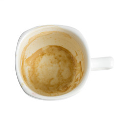 
A cup of coffee. Have some coffee. Empty cup after coffee
