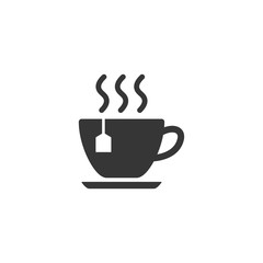 Tea Cup Icon Vector Illustration. Coffe Cup Icon