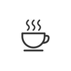 Tea Cup Icon Vector Illustration. Coffe Cup Icon