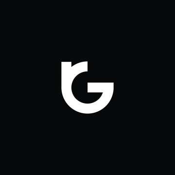 Professional Innovative Initial RG logo GR logo. Letter GR RG Minimal elegant Monogram. Premium Business Artistic Alphabet symbol and sign