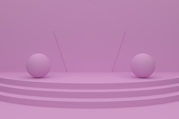 Pedestal in the form of steps