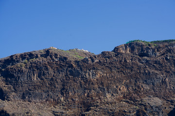 Houses on a cliff