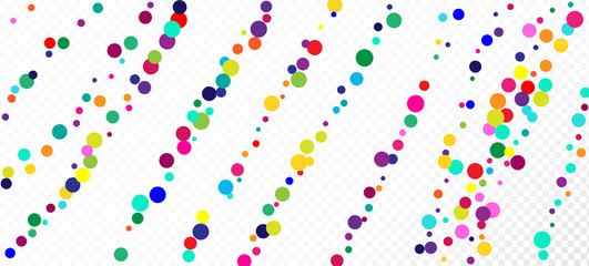 Rainbow Confetti Festive Vector Wallpaper. 