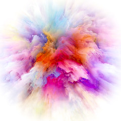 Fototapeta na wymiar Intricate Color Splash Explosion
