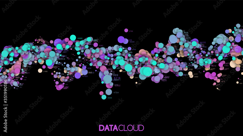  big data blue wave visualization. futuristic infographic. information aesthetic design. visual data 
