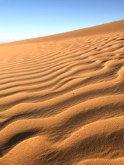 Ripples in the sand dunes of Dubai