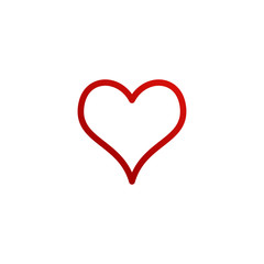 Heart Icon,Symbol of Love and Valentine Day's.Flat Icon Collection