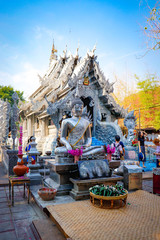 A beautiful view of Wat Sri Suphan, the Silver Temple at Chiang Mai, Thailand.