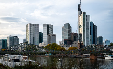 Fototapeta na wymiar Skyscraper in the city of Frankfurt