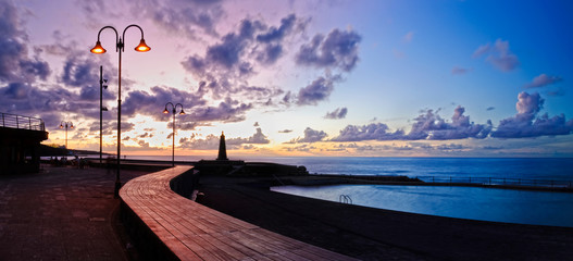 Puesta de sol en Bajamar, Tenerife