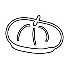 French style beret line style