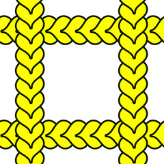 pattern drawing of a multicolored heart, sad, cheerful, on a white background