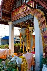 A beautiful view of Wat Sri Suphan, the Silver temple at Chiang Mai, Thailand.