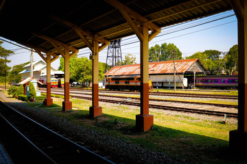 A beautiful view  of Railway Station at Chiang Mai, Thailand.