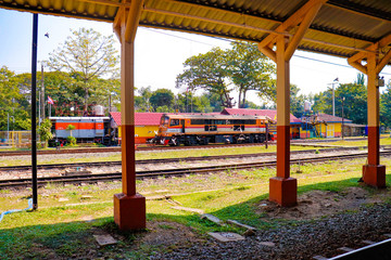 A beautiful view  of Railway Station at Chiang Mai, Thailand.