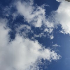 blue sky with clouds