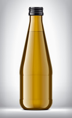 Glass Bottle on background. 