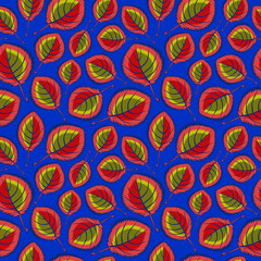 Square, seamless pattern, leaf pattern. Background for site or blog, textiles, packaging, interior drawing, wallpaper