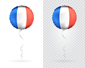 Balloons in Vector Blue White Red as France National Flag © ckybe