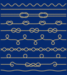 Fototapeta premium Pattern with gold chains. Vector. Fabric design. Trendy Style.