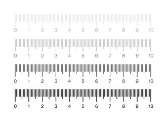 Ruler. Measuring scale, Markup for Rulers. Vector illustration. Centimeters Scale. Millimeters Scale.