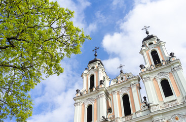 Fototapeta premium April 27, 2018 Vilnius, Lithuania, Church of St. Philip and St. Jacob in Vilnius.