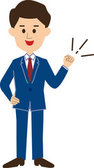 会社員ポーズ