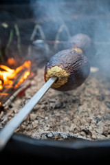 sausages on the grill