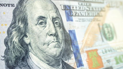 Obraz na płótnie Canvas Global economic crisis of 2020 concept. Dollar bill close up. Symbol of economic and financial.
