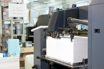 Printing house. Machines for printing.