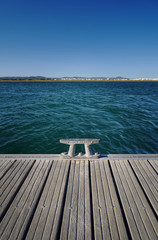 Cais na Praia de Faro