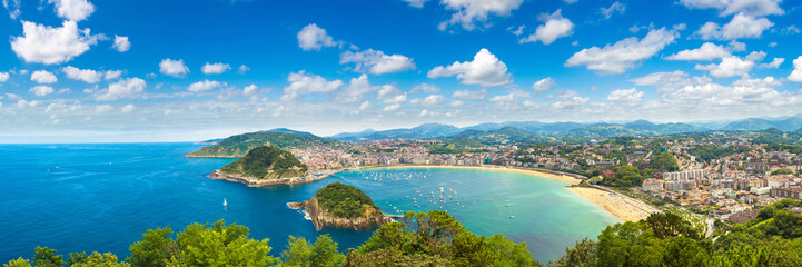 Panoramic view of San Sebastian