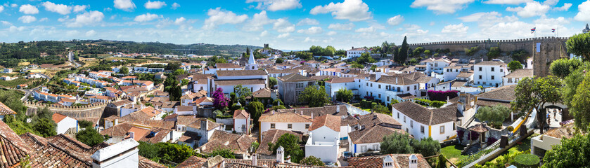Fototapeta na wymiar Panoramic view of Obidos