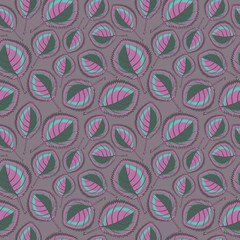Naklejka premium Square, seamless pattern, leaf pattern. Background for site or blog, textiles, packaging, interior drawing, wallpaper