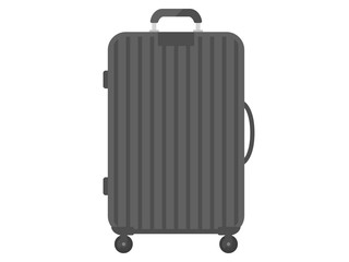 黒色のスーツケースのイラスト