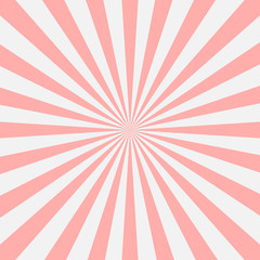 Pink radial background, poster design template, vector illustration
