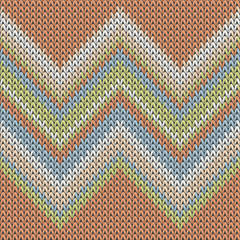 Fluffy zig zal lines knit texture geometric  - obrazy, fototapety, plakaty