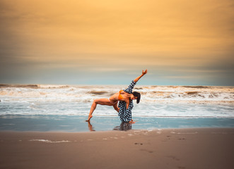 Female Dancer at the beach 010