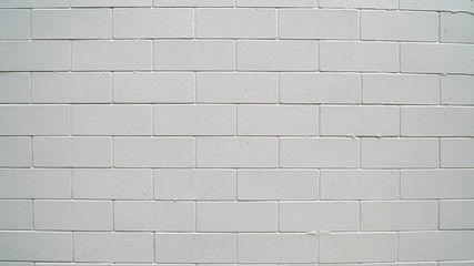 Naklejka premium Traditonal old white brick wall texture for background and architecture