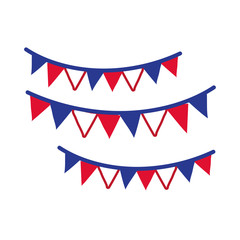 Obraz premium garlands party celebration hand draw style icon