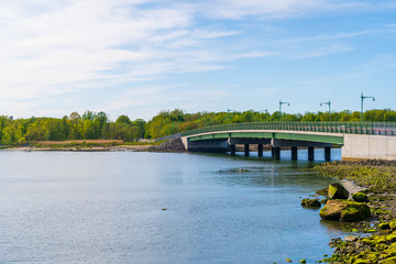 View of the City Island Bridge.