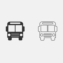 bus icon vector illustration for website and graphic design