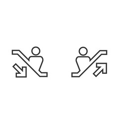 escalator icon vector illustration sign