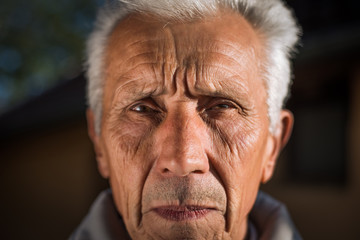 Portrait of senior man looking at the camera
