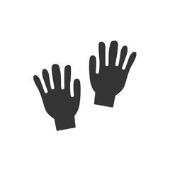 Fototapeta na wymiar winter gloves icon vector illustration sign