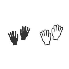 Obraz premium winter gloves icon vector illustration sign