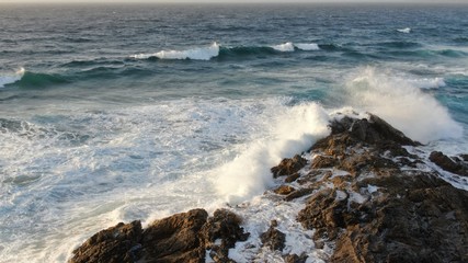 Wonderful sunset from the mountains and contemplating the sea and the coast in all its splendor