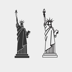 tower of liberty icon vector illustration for website and graphic design