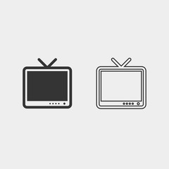 tv icon vector illustration for website and graphic design