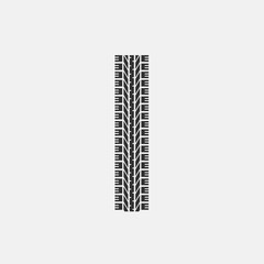 tyre marks icon vector illustration for website and graphic design